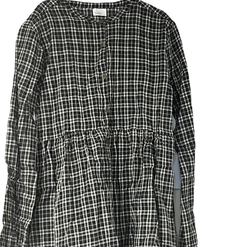 NWOT BUHO girls gray Button dress size 9/10